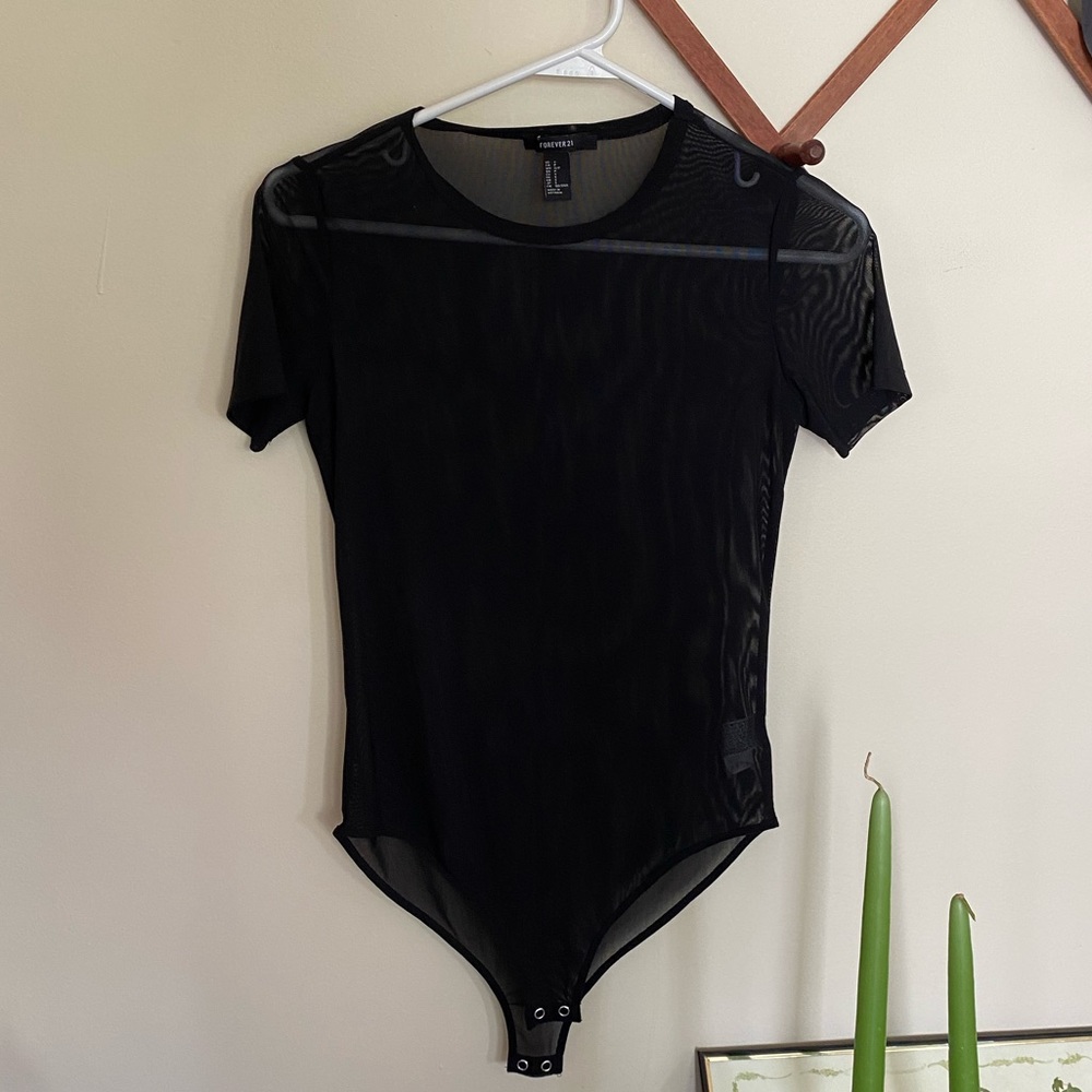 Bundle 5/$15 🛍 black mesh bodysuit size small